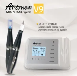 Maquiagem Artmex V9 Digital PMU MTS Permanente Dispositivo da máquina do tatuagem Micro Blading Pen sobrancelha Eyeliner Lábios Micropigmentação