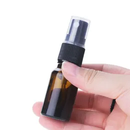 100 ml tom brun glas spray flaska atomizer pumpar för eteriska oljor resor parfym bulk bärbar makeup hand sanitizer flaska