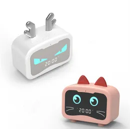 M1 Dragon and Cat Clock Bluetooth Speaker New Mirror Creative Portable Alarm Clock Mini Mini Speaker dhl free