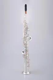 トップニュー902ソプラノB（B）サックスプロのブラスシルバーメッキ楽器の洗練された彫刻サックスとケース
