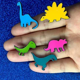 Kreskówka Emalia małe szpilki broszka dinozaur