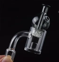 DHL 25mm OD Core Reactor XL XXL Quartz Banger Nail con filatura di vetro colorato Bubble Ball Cyclone Carb Cap per tubi di acqua di vetro