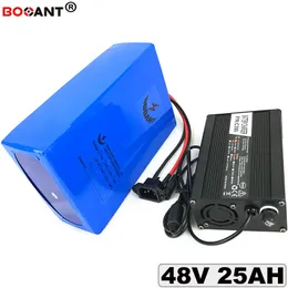 Free Shipping Lithium Battery pack 48V 25AH For Bafang BBSHD 500W 1000W Motor Electric Bicycle Li-ion Battery 48V +5A Charger