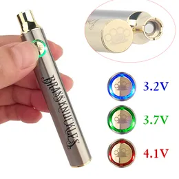 Brass Knuckles Battery 650mah 900mah Gold Wooden Variable Voltage Vape Pen For 510 Thraed Thick Oil Cartridges kit