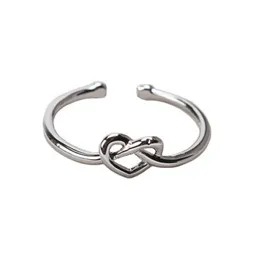 Infinity Knot Open Rings Simple Knuckle Heart Knot Finger Rings Star Crown Rings for Women Girl Wedding Engagement Jewelry Christmas Gift