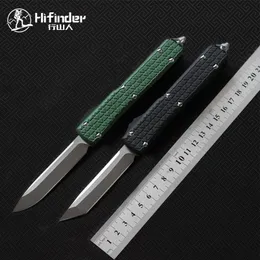 Hifinder versiyonu D2 bıçak bıçağı 6061-T6 Alüminyum sap kamp hayatta kalma açık EDC avı Taktik aracı akşam yemeği mutfak bıçağı