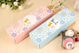 27.5 * 8 * 5 CM 5ピースマカロンペーパーボックスチョコレートクッキーケーキ包装箱の結婚式ギフトボックス100ピース/ロット送料無料