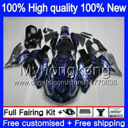 Injektion för Kawasaki ZX-14R ZZR1400 ZX 14R ZZR-1400 Blue Sale 25MY.116 ZX14R 12 13 15 16 17 2012 2013 2014 2015 2016 2017 OEM FAIRING