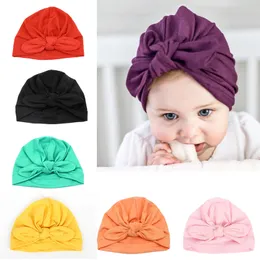 7 Sztuk Pałąk Zaktualizowany Wersja Dziecko Kapelusz - Noworodka Dziewczynka Soft Cute Turban Knot Królik Kapelusz szpitalny