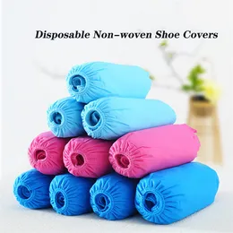 100pcs/lot Non-woven Shoe Cover Disposable Shoe Cover Dustproof Non-slip shoes Cover Thickened Antiskid Boot Covers For Household