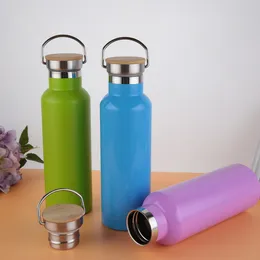 17oz Stainless Steel Water Bottle Wide Mouth Insulated Leak Proof Sports Bottle Tumbler Keep Liquid Cold Free shipping