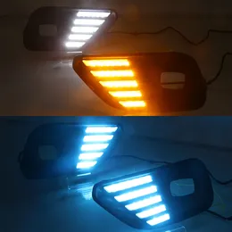 1 Pair LED Daytime Running Light Car Accessories Waterproof ABS 12V DRL Fog Lamp Decoration For Jeep Cherokee 2019 2020