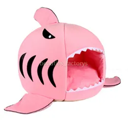 Pet Bed Cat Puppy Shark form kudde hundhus sängar eller möbler kennel varma husdjur bärbara leveranser 1pcs209l