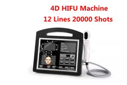 Professionell 3D 4D Hifu Machine 20000 Shots High Intensity Focused Ultraljud Skin Åtdragning SMAS Face Body Slimming Wrinkle Ta bort