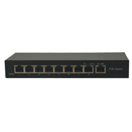 Freeshipping BV Tech 8 Port Gigabit PoE Przełącznik 96W 57V 802.3AF 100Mbps-SW800G RJ45 Ports obsługuje port auto-flip