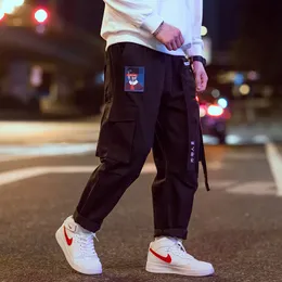 Hip Hop Mens Pink Stradivarius Cargo Pants With Ribbons And