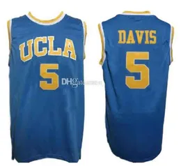 Baron Davis #5 Ucla Bruins College Blue Retro Basketball Jersey Men's Ed Custom Number Name Jerseys