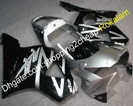 För Honda Cowling Kit CBR900RR 954 2002 2003 954RR CBR 900RR CBR954 RR Gratis Anpassad Fairing Kit Silver Black (formsprutning)
