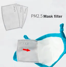 HOT MASK Ersättningsfliter Respirator Aktiverad kolfilter Infoga 5 lager Skyddande Engångsmask Inner Pads Andas i lager !!!