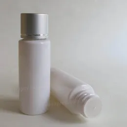 100 x 20ml Refillable Portable White PET Plastic Orifice Reducer Bottles with Aluminum Cap 20cc Empty Lotion Cosmetic Container