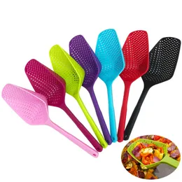 Cozinha Colanders Nylon Filtro Utensílio Gadget colher Colander Sem-stick Escorra Colanders Pá Vazamento de Ferramentas da cozinha