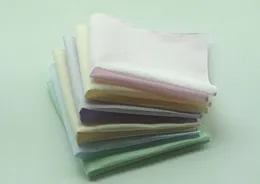 20pcs Katı Renk Hankerchiefs% 100 Pamuk Mendiller Kadınlar Erkekler 28cm * 28cm Cep Kare Düğün Düz Diy hankies çiz yazdır