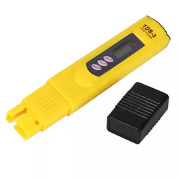 デジタルLCD水質テストペン純度フィルターTDSメーターテスター携帯用温度 - 赤