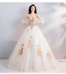 Said Mhamad 2019 New Wedding Dresses Arabic Dubai Bride Robes Ball Gown