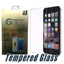 2Pcs a Pack Tempered Glass Screen Protector Cover Film For iPhone 12 11 Pro Max XR XS 8 7 6S Plus Samsung J3 J7 Prime 2017 2018 S8 S9 LG