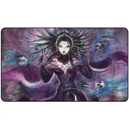 Magic Board Game Playmat: Liliana، Dreadhorde Genera60 * 35CM حجم الجدول حصيرة MousePad تلعب Matwitch Fantasy Excult Dark Female Wizardial Oute