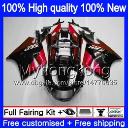 Körper für KAWASAKI ZZR 1100 CC ZX-11R 1990 1991 1992 205MY.81 ZX 11R ZZR1100 ZX11 R ZZR-1100 ZX-11 R ZX11R 90 91 92 Rot schwarz Verkleidung