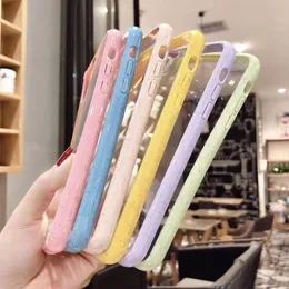 Wheat Straw Clear Phone Cases For iPhone 13 12 11 Pro Max XR XS Max 7 8 Plus A50 A70 Environmental Back Cover