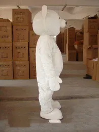 Хэллоуин маленькие глаза белый медведь костюм талисмана Высочайшее качество Мультфильм Белый медведь Аниме тема характер Рождественский карнавал костюмы партии