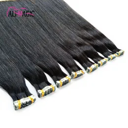 Dhgate atacado dupla Drawn Invisível Fita Remy Hair Extensions Tape Em Extensões de cabelo humano 14 16 18 20 22 24 26inch 100g / 40piece