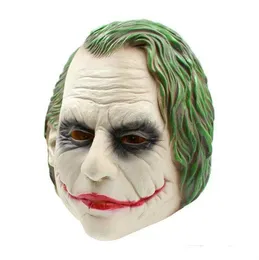 Masque Joker En Latex - Cosplay Halloween Déguisement - Taille Unique Adulte Et Enfant