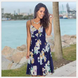 Women's Jumpsuits,casual Dresses, Rompers Skirt Floral Dress with Sleeveless Dresses Nuevo Estilo Vestido Para Chicas Mujeres 227