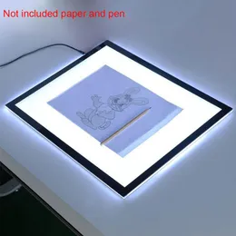 A3 휴대용 LED 드로잉 보드 터치 디 밍이 가능한 추적 테이블 라이트 패드 상자 2D 애니메이션 스케치 가제트