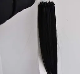 Micro Loop кольцо человеческих волосы 100% бразильского Straight Remy человеческих волос Блондин Коричневый Черный 1g / s, 100s / серия