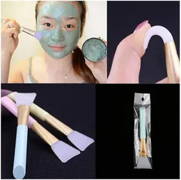 Kvinnor Facial Mask Silicone Brush Face Eyes Makeup Kosmetisk Skönhet Soft Concealer Brush Makeup Tools Eppacket Gratis