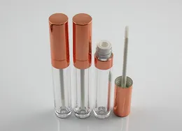 Hurtownie 200 sztuk 6ml Lip Gloss Tubes, Rose Gold Cap, Cylinder Lip Stick Container Packing, Pusty Butelka Balsam DIY 200 sztuk SN006