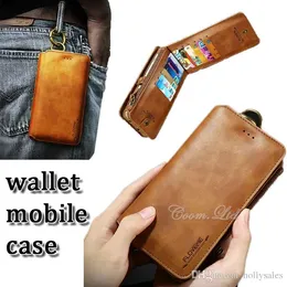 Универсальный PU кожаный бумажник функция Case Card Slots Мульти 2 IN 1 Флип Folio крышка для iPhone 6 6s 7 Plus