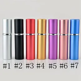 Butelka perfum 5ml anodowane kompaktowe kompaktowe perfumy Atomizer Atomizer Atomizer Szkło Zapach Butelka Mieszane Kolor EEO840-1