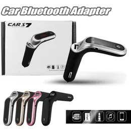 S7 Wireless Bluetooth FM Transmitter Car Kit Cigarette Lighter MP3 Music Player USB Car Charger Fast Charging Radio Adapter