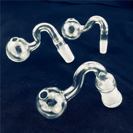 Wholesale 10mm 14mm 18mm male female clear thick pyrex glass oil burner water pipes for oil rigs glass bongs thick big bowls for smoking