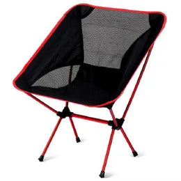 Superljus andningsbar ryggstöd vikstol Portable Beach Sunbath Picnic Barbecue Camping Fiske avföring Lastbärande 150 kg Gratis frakt