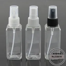 Gratis frakt 50PCS 50ml Square Portable Parfym Atomizer Hydrating Spray Bottle Makeup Tools Spray Atomizer Tom Parfumflaska