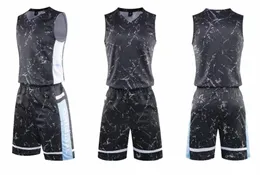 2019 Männer maßgeschneiderte Basketball-Uniform-Kits Sportkleidung Trainingsanzüge Persönlichkeit Streetwear Basketball individuelle Trikot-Sets mit Shorts tragen