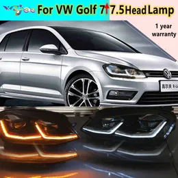 2 sztuk do Volkswagen Golf Seven Lights Montaż Nowy dla świateł golfowych Refit Golf 7.5 Reflektor