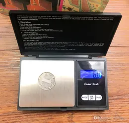 Mini Pocket Digital Scale 0.01 x 200g Silvermynt Guld Smycken Vägbalans LCD Elektronisk Digital Smycken Skala Balans 000