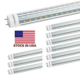 Lager i US + 4ft LED-rör 60W varmt kallt vit 1200mm 4FT SMD2835 288PCS Super Bright LED-lysrörslampor AC85-265V ul